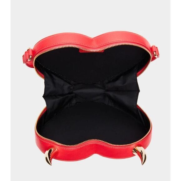 - Betsey johnson devil heart bling gems nwt kitsch crossbody - Picture 11 of 11